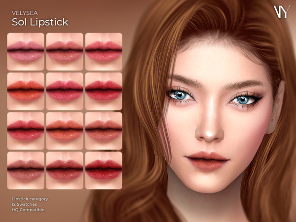 Sims 4 — VELYSEA_Sol_Lipstick by VELYSEA — Eyes