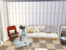 Sims 4 — Giselle Panel Wall by lavilikesims — 13 colours for this modern panel wall, in all wall sizes
