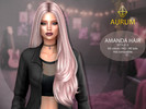 Sims 4 — Aurum - Amanda Hair Style 2 by Aurum — HQ compatible textures