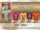 Sims 4 — Mint Gen With A Twist - Enchanted Hair by Draven298 — This is a continuation Of Mint Gen With A Twist - CAS