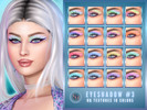 Sims 4 — SH Eyeshadow -3- by Sunset_Haven — 16 colors - for Female- Teen to Elder - Sliders compatible