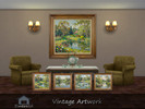 Sims 4 — Vintage Artwork by Emerald — Vintage artwork refers to original works,capturing the aesthetic,cultural values