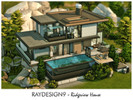 Sims 4 — Ridgeview House by RayDesign9 — I build this lot in Gibbi Point 40x30 lot size and 2 floor. This house has :