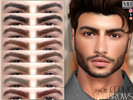 Sims 4 — Cedric Eyebrows by MagicHand — Soft-arch brows in 13 colors - HQ Compatible.