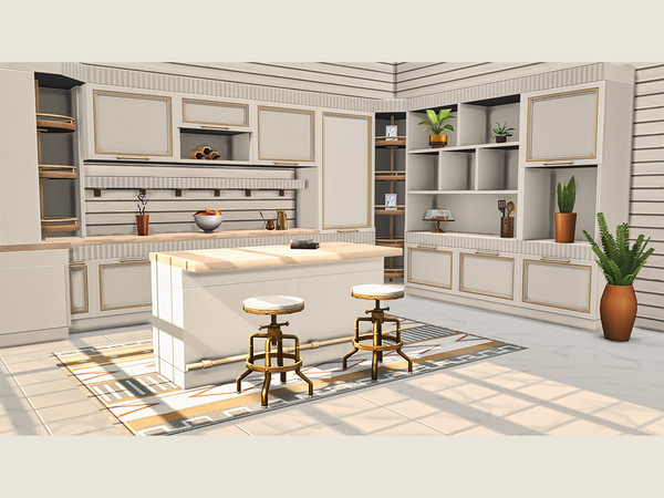 Sims 4 — Parisian Kitchen Part 1 by Comiko — Part 1 - Parisian Kitchen Set is base game compatible and consist of 10