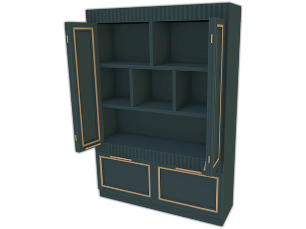 Sims 4 — Comiko Kitchen Parisian Big Cabinet v2 | Kitchen by Comiko — Part 1 - Parisian Kitchen Set is base game