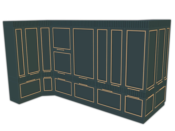 Sims 4 — Comiko Kitchen Parisian Tall Cabinets v1 | Kitchen by Comiko — Part 1 - Parisian Kitchen Set is base game