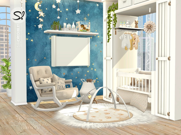 Sims 4 — Compacta Nursery by SIMcredible! — A beautiful, unexpected surprise has brought a little more love into the