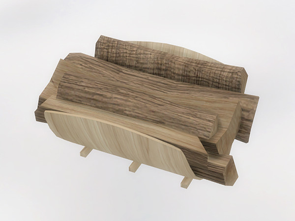 Sims 4 — Sienna Outdoor Firewood by SaeraMaples — This modern rustic outdoor set will keep you cozy and warm during those