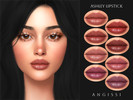 Sims 4 — Ashley Lipstick by ANGISSI — PREVIEWS MADE USING HQ MOD 8 colors