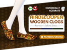 Sims 4 — Hindeloopen Clogs by URUTAU — Traditional clogs remain in use as protective footwear in agriculture and in some