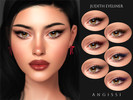 Sims 4 — Judith Eyeliner by ANGISSI — PREVIEWS MADE USING HQ MOD 6 colors