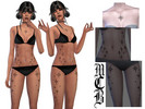 Sims 4 — Sparkle Chest Tattoo by MaruChanBe2 — Sparkle tattoos for yor cuties.