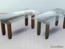 Sims 4 — Cleyne CK Wood and Glass Tabble by CarineKitana — Cleyne CK Wood and Glass Tabble - Why do wood and glass go so