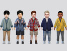 Sims 4 — Grandpa Style Cardigan Toddler by McLayneSims — TSR EXCLUSIVE