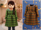 Sims 4 — Toddler - Warm plaid ruffle dress by MysteriousOo — A classic plaid toddler dress featuring a rounded collar,