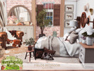 Sims 4 — Fields Bedroom by BlusterSims — Fields Bedroom is a cozy farmhouse retreat with rustic wood, soft neutrals, and