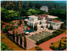 Sims 4 — MM The Waterfall Mansion by Merin_Martini — My Sims 4 lots some are inspired from random pictures that I found