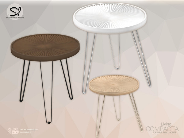 Sims 4 — Compacta Living- End Table by SIMcredible! — Although we know we closed Compacta series last week with the