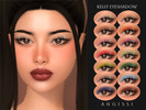 Sims 4 — Kelly Eyeshadow by ANGISSI — PREVIEWS MADE USING HQ MOD 14 colors