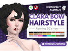 Sims 4 — Historically Accurate - Clara Bow Hairstyle by URUTAU — The second request from one of the giveaway winners: A