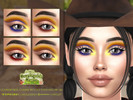 Sims 4 — Countryside Charm Woody Eyeshadow HQ by Caroll912 — A 4-swatch negative space, cut crease eyeshadow inspired by
