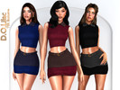 Sims 4 — Autumn Muse Set by DOLilac — Includes: (Top + Bottom)