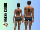 Sims 4 — Rectangle Tree Tattoo Upper Back by ritsdq — Rectangle Tree black tattoo (Upper Back)