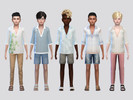 Sims 4 — Beach Holiday Shirt Boys by McLayneSims — TSR EXCLUSIVE