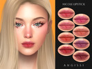 Sims 4 — Nicole Lipstick by ANGISSI — PREVIEWS MADE USING HQ MOD 8 colors
