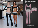 Sims 4 — Marta - Set by Beto_ae0 — Sporty and sexy outfit, enjoy it