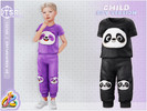 Sims 4 — Child Boy SET - Cute Panda Face by RobertaPLobo — Boy Set - Cute Panda Face _352