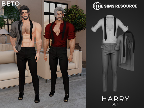 Sims 4 — By Beto - Harry (Top V2) by Beto_ae0 — Casual, elegant and sexy outfit for men, enjoy it