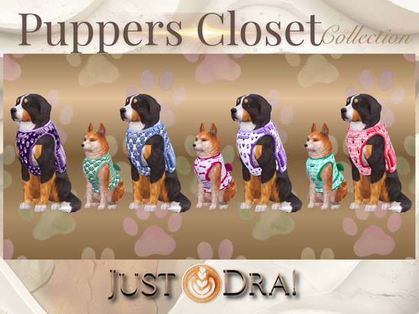 Sims 4 — Puppers Closet Collection by Draven298 — Just a little something for the puppers. Hope you like them. I may do
