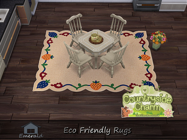 Sims 4 — Eco Friendly rugs3 by Emerald — Bring an authentic warmth and rugged durability,timeless look to your home.
