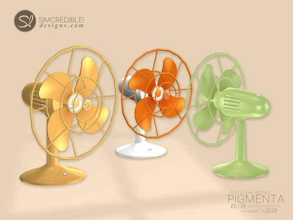 Sims 4 — Pigmenta Spinning Fan - ANIMATED by SIMcredible! — Back to the groovy's time, the second part of our Pigmenta