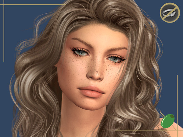 Sims 4 — Marissa 3D Lashes Rings Contradict by Pitted0live — Mascara coated mid length alpha style eyelashes Top lash