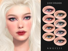 Sims 4 — Judy Eyeliner by ANGISSI — PREVIEWS MADE USING HQ MOD 8 colors