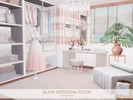 Sims 4 — Blair Dressing Room by BlusterSims — A dreamy, elegant dressing room in soft blush, ivory, and warm neutrals,