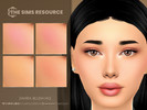 Sims 4 — Zahra Blush HQ by Caroll912 — A 4-swatch Maxis Match cheek blush in the shades of pink, red and orange. Blush is