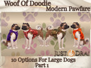 Sims 4 — Woof Of Doodie  Modern Pawfare by Draven298 — When I did the Puppers Closet Collection, someone on X asked where