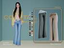 Sims 4 — Celestina straight jeans with bandana tied up by MissValentine142 — 24 Shades