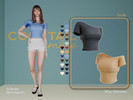 Sims 4 — Cecilia asymetrical top with lower shoulder by MissValentine142 — 24 Shades