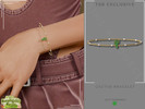 Sims 4 — Countryside Charm - Cactus Left Bracelet by Glitterberryfly — A left bracelet set in gold with cactus pendant