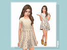 Sims 4 — Ivy Dress by lillka — 6 swatches
