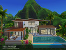 Sims 4 — Villa Palmera - No CC by Darivalle — Villa Palmera is a two-story modern tropical villa with a large infinity