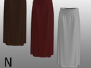 Sims 4 — Fold Over Maxi Skirt by Nitexo — Mesh by me 13 Swatches HQ Hii this is my first cc creation post !! I have a few