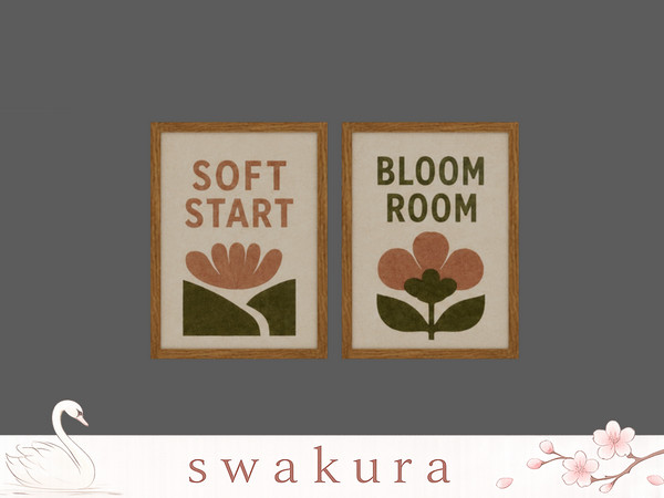 Sims 4 — MOSS Wall Art by Swakura — 1 MOSS Bathtub