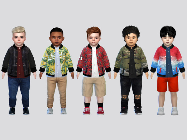 Sims 4 — Gabbard Button Jacket Toddler by McLayneSims — TSR EXCLUSIVE