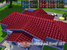 Sims 4 — Well Maintained Roof SET by matomibotaki — Set with new Roof textures in 5 different colors, featuring